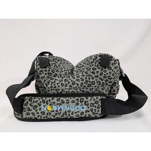 Open Moon Camera Support Saddle Bag - Grey Leopard Print Lens Bean Bag